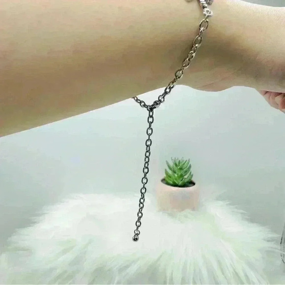 Pink Butterflies Violet Flower Bracelet - Picture 9 of 9